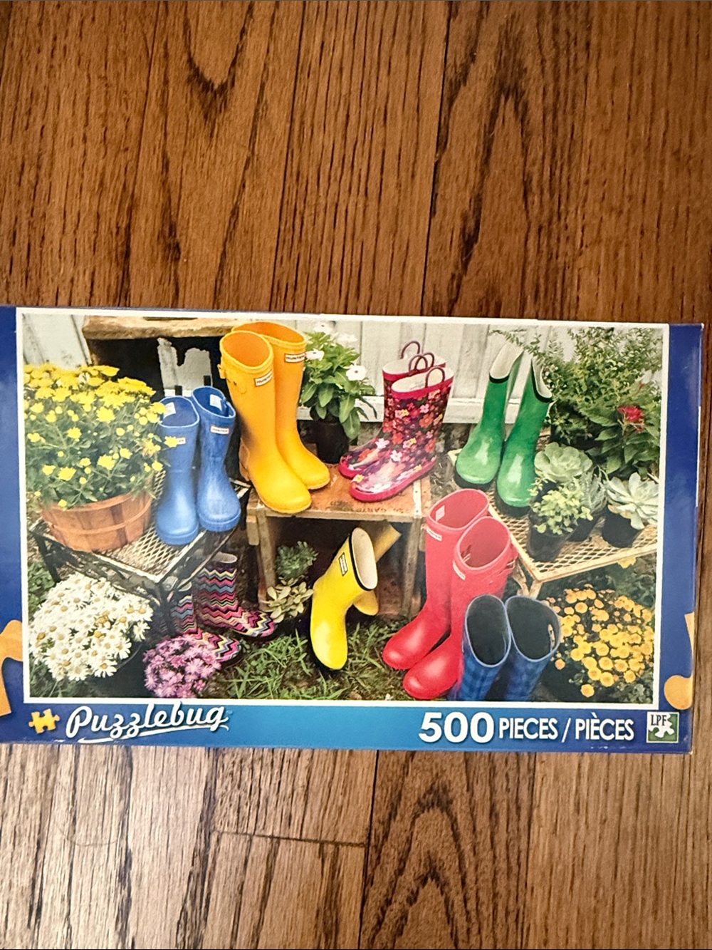 Garden Rain Boots 500-Piece Jigsaw Puzzle
